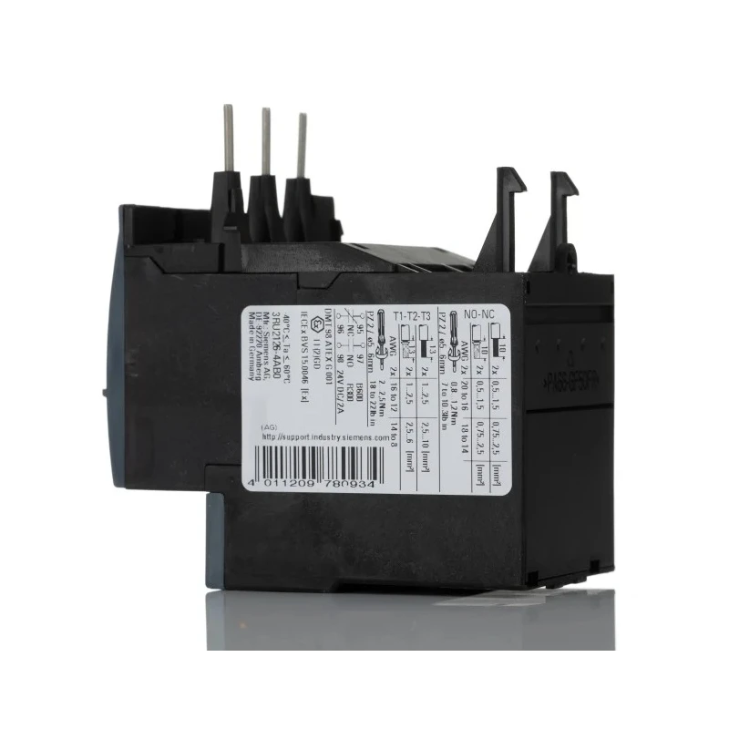 Siemens SIRIUS 3RU2 Thermal Overload Relay 1 NO/1 NC, 11-16 A FLC, 16A Contact Rating, 7.5 kW 3P 3RU2126-4AB0