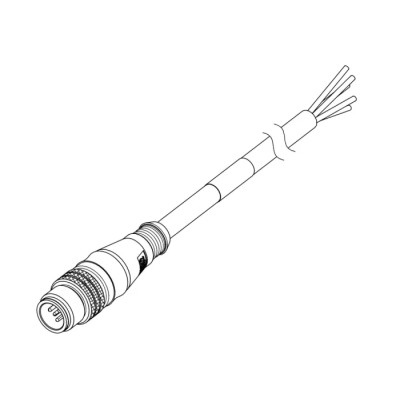 Brad from Molex Sensor Actuator Cable Female 4 Way M12 to Male 4 Way Unterminated 5 m 250V IP67 1200658732