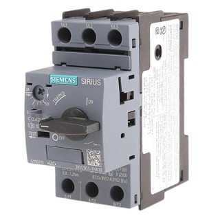 Siemens Motor Protection Circuit Breaker 5.5A, 8A, 690V, Magnetic Sensing, 3 Poles 3RV2011-1HA10
