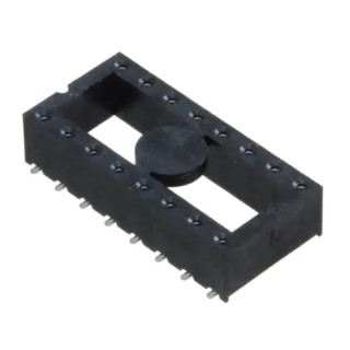 Samtec 2.54 mm Pitch Straight 16 Way Surface Turned Pin Open Frame ZIF IC Dip Socket ICF-316-T-O-TR
