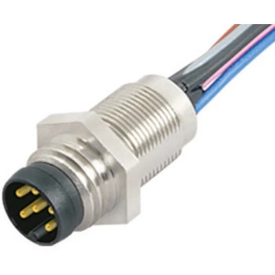 binder Sensor Actuator Cable Male 6 way M8 to Unterminated Cable 200 mm 30V IP67 09-3463-00-06