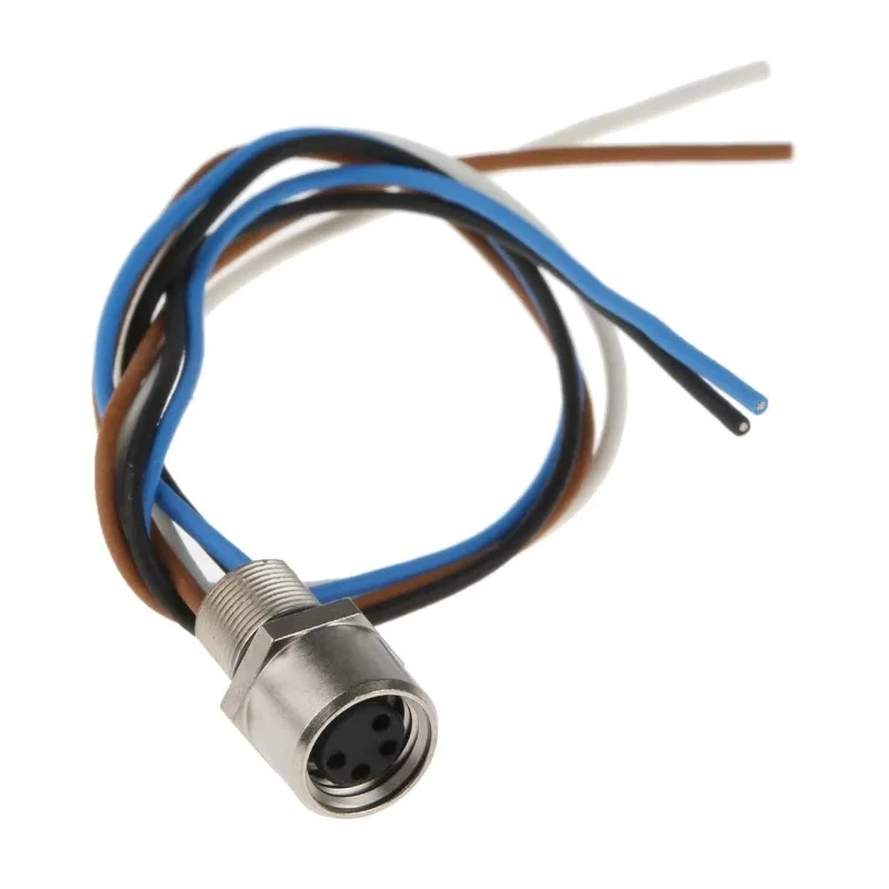 binder Sensor Actuator Cable Male 3 Way M8 to Female 34 Way M8 5m, Polyurethane Jacket, Black, IP67/IP69K 09-3390-00-04