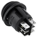 ZF Double Pole Double Throw (DPDT) On-On On-On Rocker Switch Panel Polyamide 66 Housing Panel Mount IP56 KDH3BNA1BBB