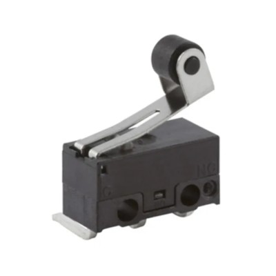 ZF Roller Lever Micro Switch with Right Angle PCB Terminal, 50mA Current, 125 V AC, SPDT Contact Configuration DG23-B2RA