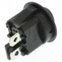 ZF SPST On-Off 2P Rocker Switch Panel, Panel Mount, Polyamide 66 Housing, 10A, 20 mm Cutout RRA22H3EBBNN
