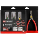 Facom 4-Piece Circlip Plier Set with Straight External and Internal Pliers PCSNJ4PB