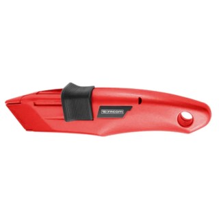 Facom Safety Knife with Auto-Retractable Blade, Zamak Handle, 176mm Overall Length 844.D