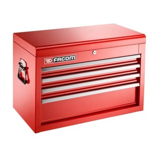Facom 4 Drawer Tool Chest Metal Cabinet with Centralized Lock System and Aluminium Handles BT.C4TA