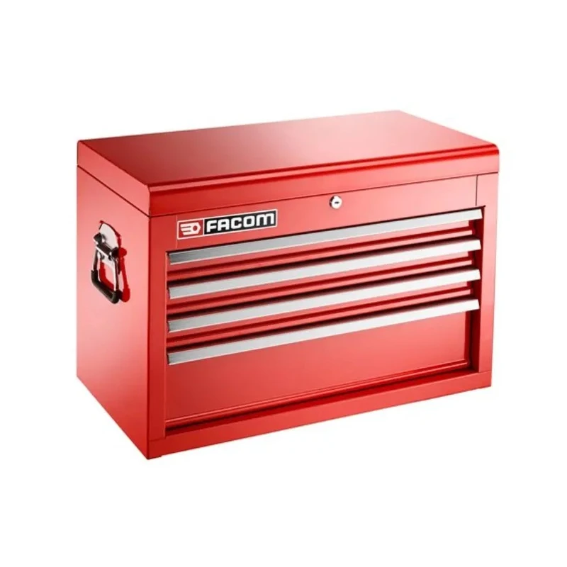 Facom 4 Drawer Tool Chest Metal Cabinet with Centralized Lock System and Aluminium Handles BT.C4TA