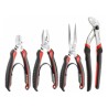 Facom 4-Piece Plier Set including Combination Pliers, Cutters, Long Nose Pliers, and Water Pump Pliers CPE.A4
