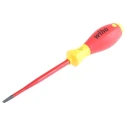 Wiha Insulated Screwdriver 125 mm Blade Bi-Material Handle Chrome Vanadium Steel 1000V VDE Approved 35391