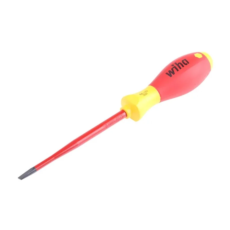 Wiha Insulated Screwdriver 125 mm Blade Bi-Material Handle Chrome Vanadium Steel 1000V VDE Approved 35391
