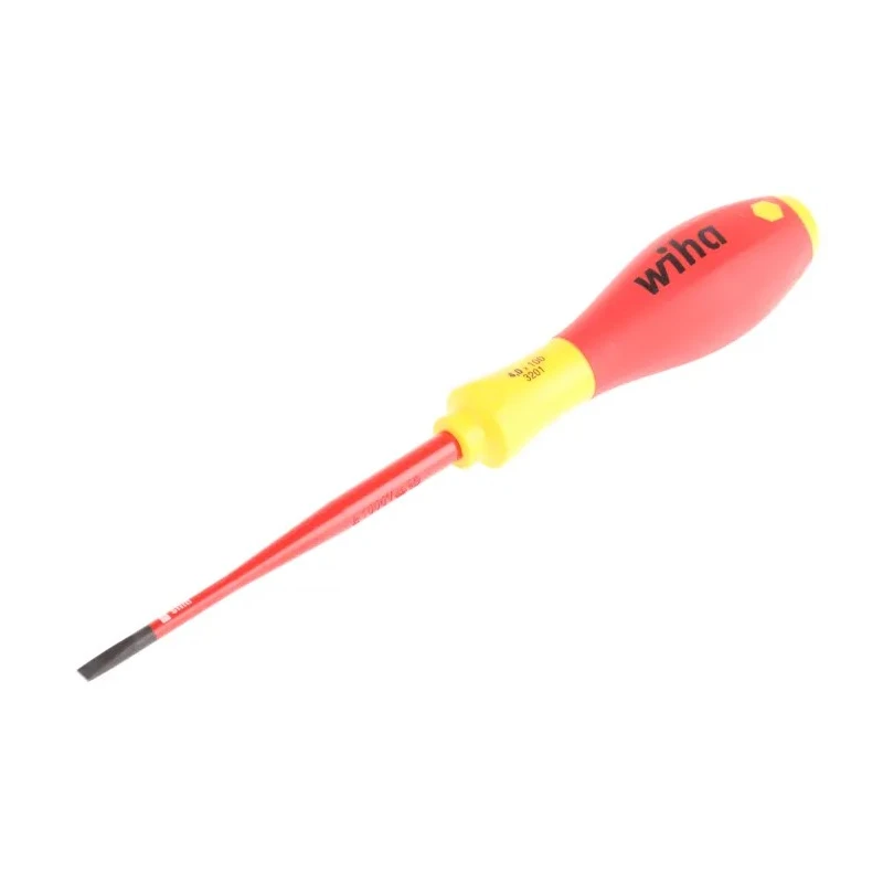 Wiha Insulated Screwdriver 100 mm Blade VDE 1000V Approved, 211mm Overall 35390
