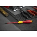 Wiha Insulated Screwdriver with 100 mm Blade, VDE/1000V Approved, 204 mm Overall Length Model 35446