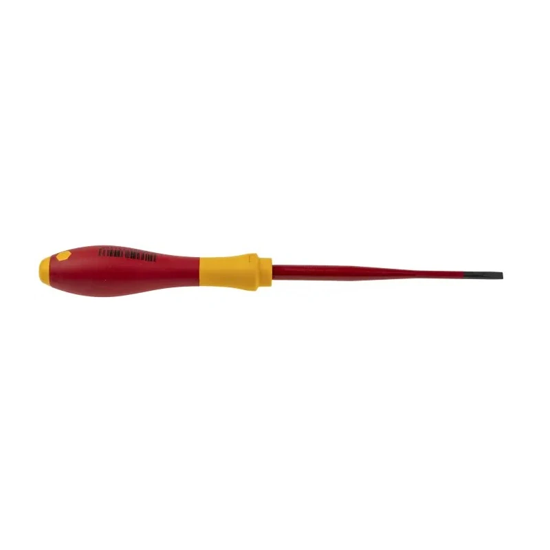Wiha Insulated Screwdriver with 100 mm Blade, VDE/1000V Approved, 204 mm Overall Length Model 35446