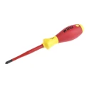 Wiha Insulated Screwdriver PZ2 Tip 100 mm Blade VDE/1000V Approved, 218 mm Overall 35396