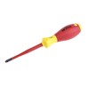 Wiha Insulated Screwdriver PZ2 Tip 100 mm Blade VDE/1000V Approved, 218 mm Overall 35396