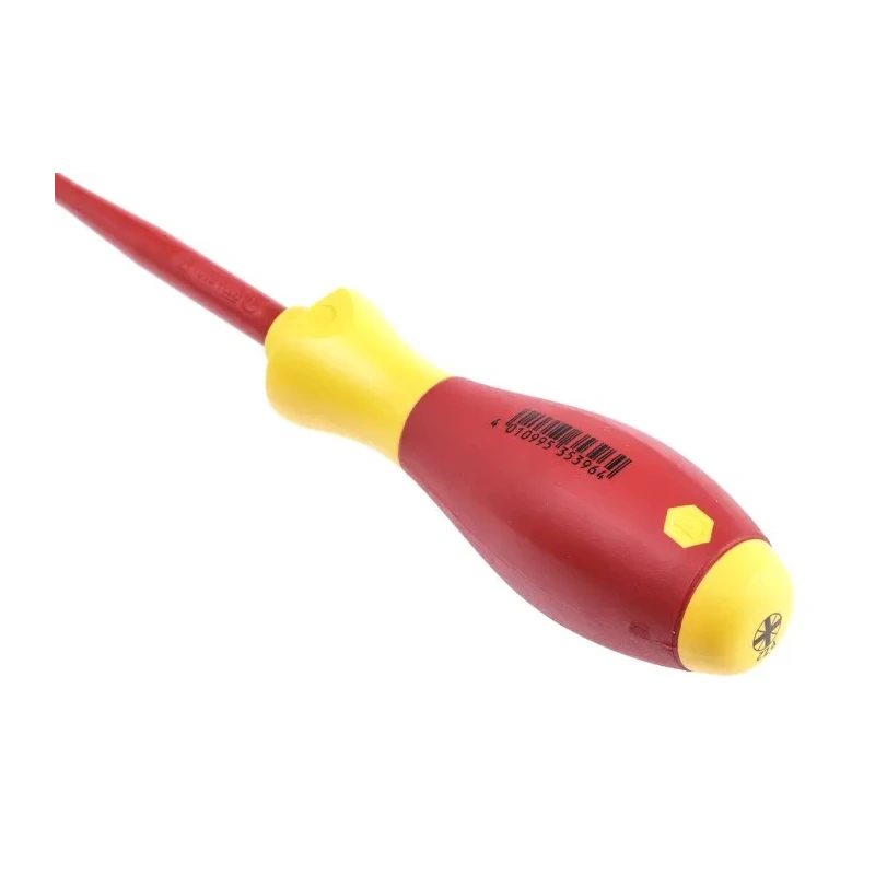 Wiha Insulated Screwdriver PZ2 Tip 100 mm Blade VDE/1000V Approved, 218 mm Overall 35396