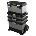 Stanley 2 Drawer Wheeled Roller Cabinet Tool Trolley Plastic 389mm x 389mm x 893mm 1-95-622