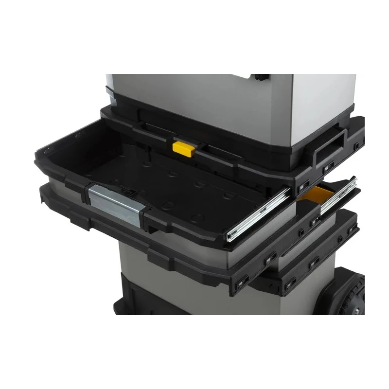 Stanley 2 Drawer Wheeled Roller Cabinet Tool Trolley Plastic 389mm x 389mm x 893mm 1-95-622