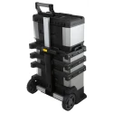 Stanley 2 Drawer Wheeled Roller Cabinet Tool Trolley Plastic 389mm x 389mm x 893mm 1-95-622