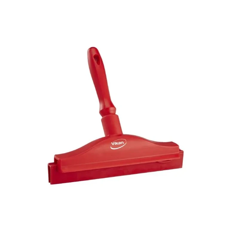 Vikan Red Squeegee for Food Preparation Surface, Polypropylene Thermoplastic Elastomer Rubber Blade, 95 mm x 70 mm x 77114