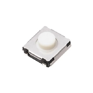 Panasonic White Tactile Switch Push Plate 3.8 mm SPST 20 mA Surface EVQQ2B01W