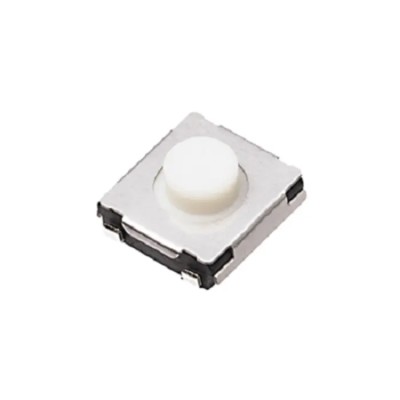 Panasonic White Tactile Switch Push Plate 3.8 mm SPST 20 mA Surface EVQQ2B01W