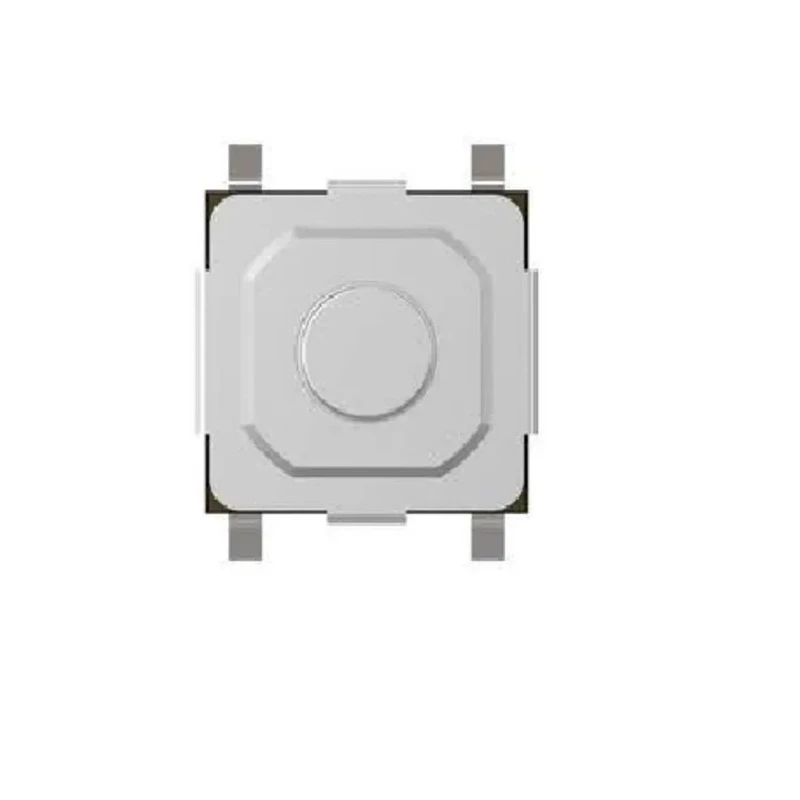 TE Connectivity Black Round Tactile Switch SPST 50mA Surface Mount MSLPT5252BG3MTR