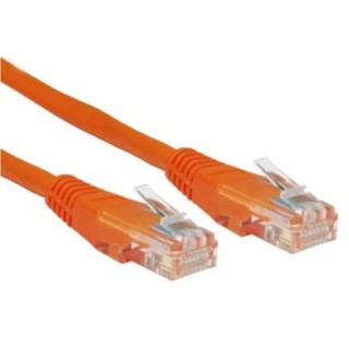 RS PRO Cat6 Ethernet Cable 3 m Orange RJ45 Male to RJ45 Male U/UTP PVC Jacket 80V 240-6316