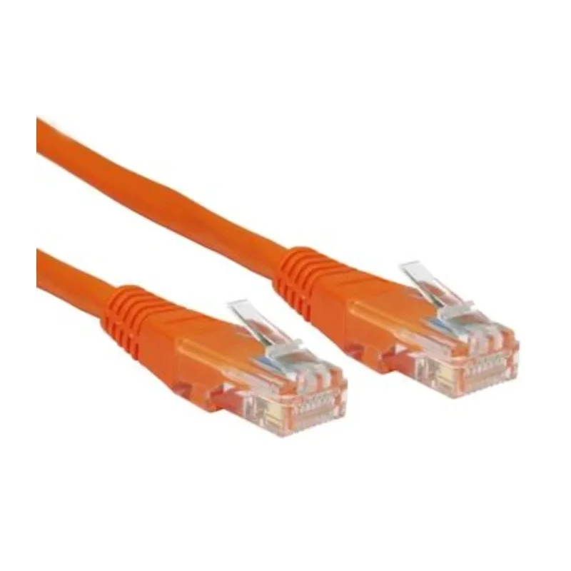 RS PRO Cat6 Ethernet Cable 3 m Orange RJ45 Male to RJ45 Male U/UTP PVC Jacket 80V 240-6316