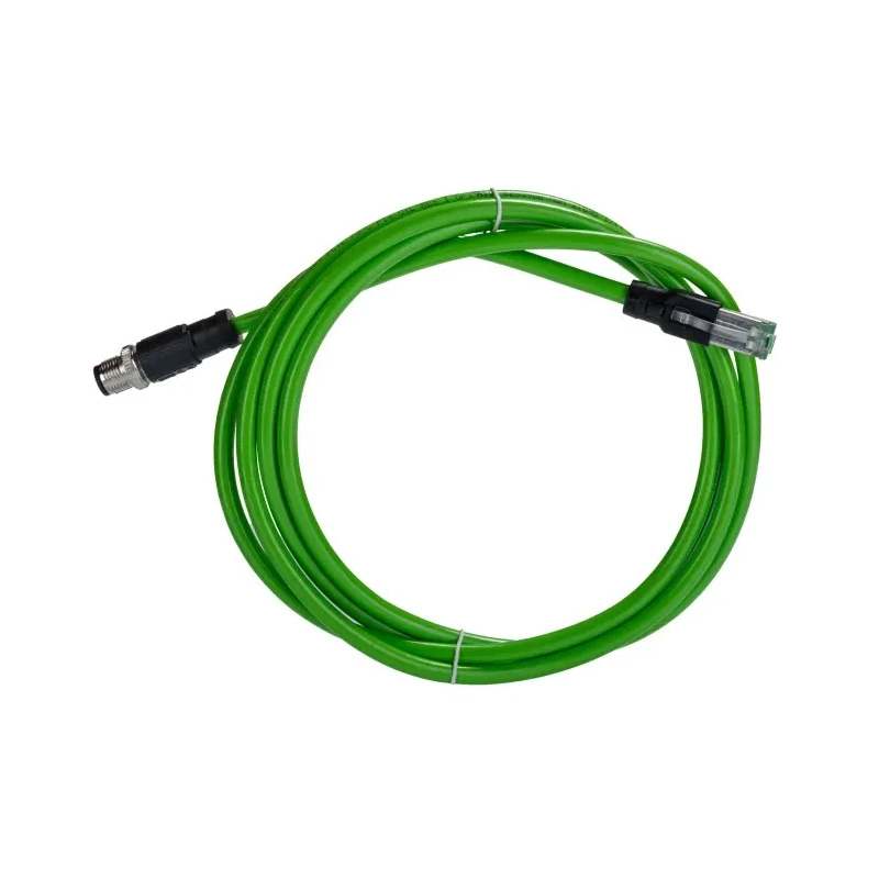 Phoenix Contact NBC Series Cat5 Ethernet Cable 4 Core, Shielded Screened, Green, 2 m, 600 V 