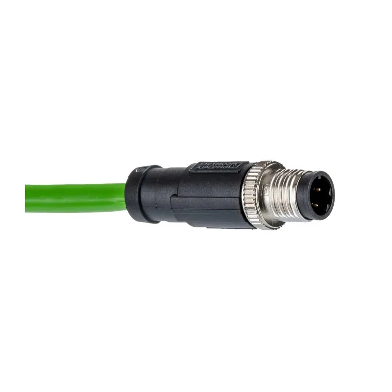 Phoenix Contact NBC Series Cat5 Ethernet Cable 4 Core, Shielded Screened, Green, 2 m, 600 V 