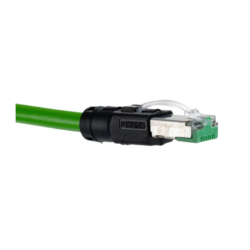 Phoenix Contact NBC Series Cat5 Ethernet Cable 4 Core, Shielded Screened, Green, 2 m, 600 V 