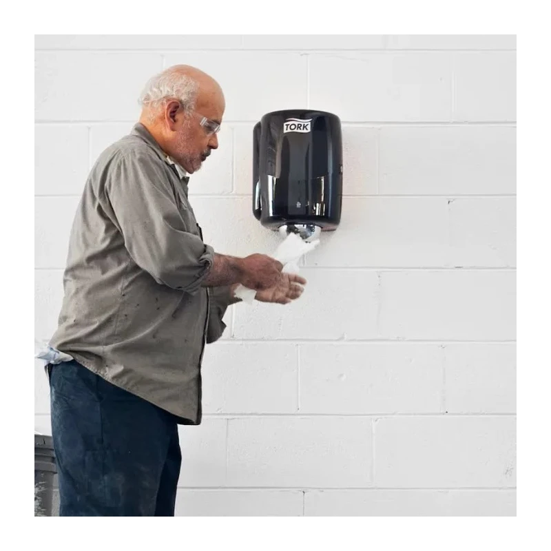 Tork Maxi Wipe Dispenser Wall Mount Plastic Red 328mm Width 653008
