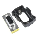 Switchcraft D-Sub Adapter 15-Way Female to Female Panel Mount Straight Coupling Style Thumb Screw Brass Contacts EHHD15FFB