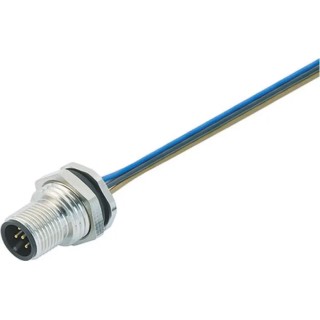 binder Male 8 way M12 to Unterminated Free End Sensor Actuator Cable 200mm 60V Polyamide Jacket IP68 09-3481-679-08