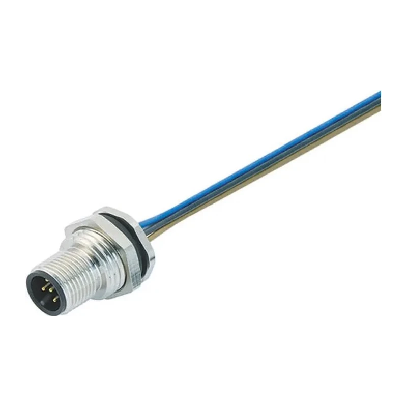 binder Male 8 way M12 to Unterminated Free End Sensor Actuator Cable 200mm 60V Polyamide Jacket IP68 09-3481-679-08