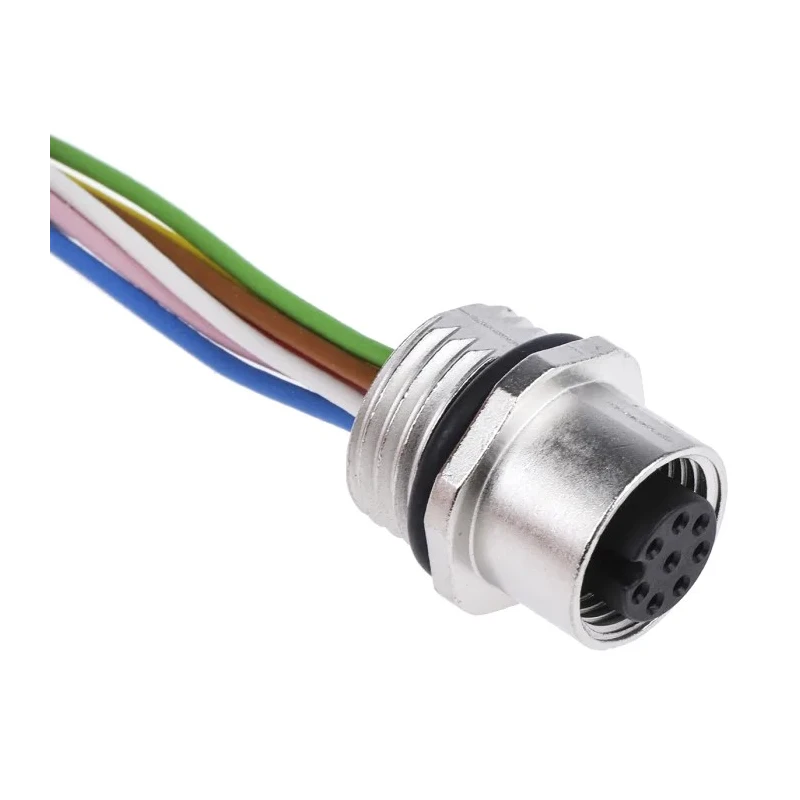 binder Female 8 way M12 to Unterminated Free End Sensor Actuator Cable 200 mm 60V IP68 09-3482-00-08