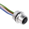 binder Female 8 way M12 to Unterminated Free End Sensor Actuator Cable 200 mm 60V IP68 09-3482-00-08