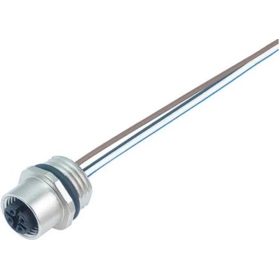 binder Female 12 way M12 to Unterminated Free End Sensor Actuator Cable 200mm 30V IP68 09-3492-00-12