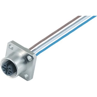 binder Female 5 way M12 to Unterminated Free End Sensor Actuator Cable 200 mm 125V IP68 09-3458-00-05