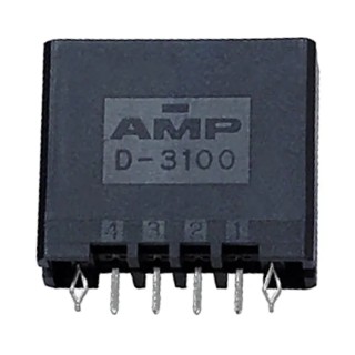 TE Connectivity Dynamic 3000 Series Straight Through Hole PCB Header, 4 Contacts, 3.81 mm Pitch, 1 Row, Shrouded 1-178314-2