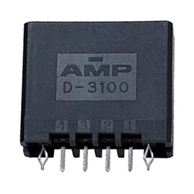 TE Connectivity Dynamic 3000 Series Straight Through Hole PCB Header, 4 Contacts, 3.81 mm Pitch, 1 Row, Shrouded 1-178314-2