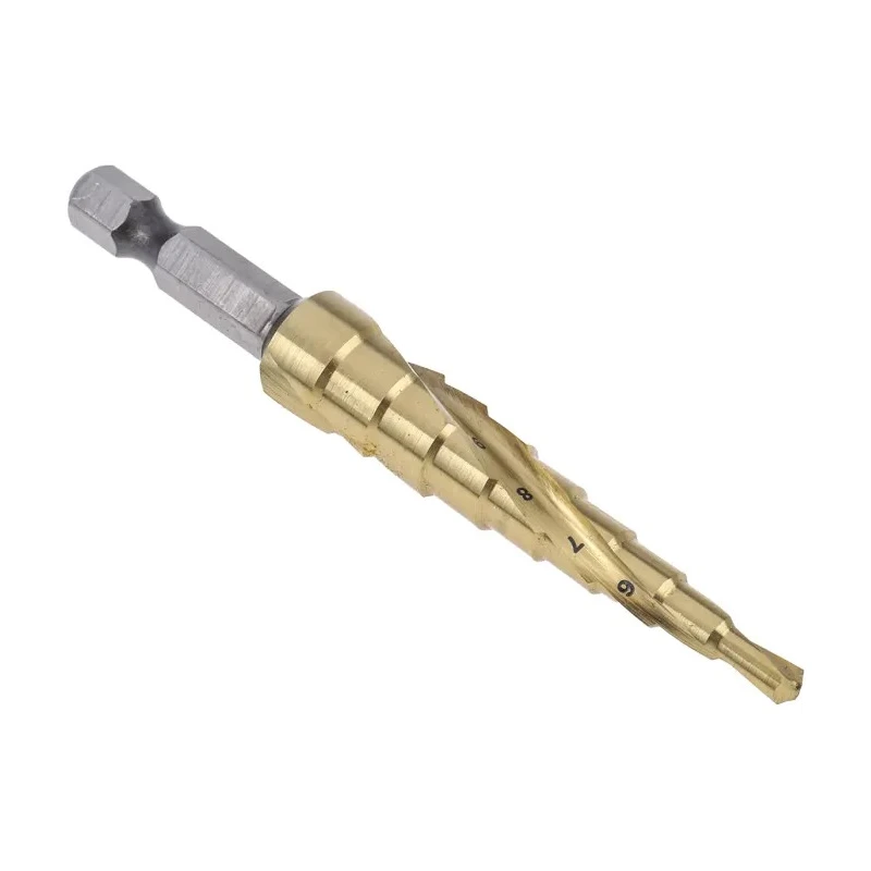 DeWALT High Speed Steel Step Drill Bit 4 to 12 mm Diameter, 386.08 mm Length, Hex Shank DT5026-QZ