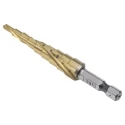 DeWALT High Speed Steel Step Drill Bit 4 to 12 mm Diameter, 386.08 mm Length, Hex Shank DT5026-QZ