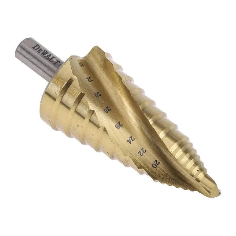 DeWALT High Speed Steel 20 to 34 mm Titanium Finish Hex Shank Drill Bit 6.35mm 388.62mm DT5031-QZ