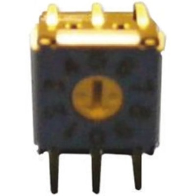 Omron Rotary Coded DIP Switch Through Hole Mount, Rotary Flush Actuator A6KV-162RF