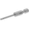 Wiha Hex Screwdriver Bit, 6.35 mm Drive Size, 2.5 mm Tip Size, Chrome Vanadium Steel, 50 mm Overall Length, Hex Drive 05303
