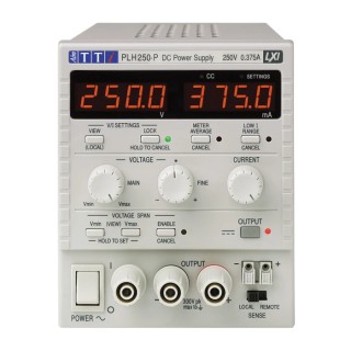 Aim-TTi Digital Bench Power Supply, 1-Output 0 V ac to 250 V, 94 W Power, 360 mA Max Current PLH250P